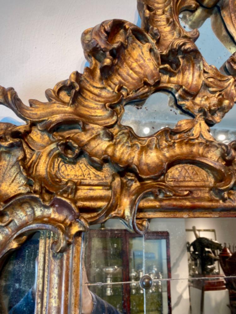 Pair 18th century Venetian mirrors