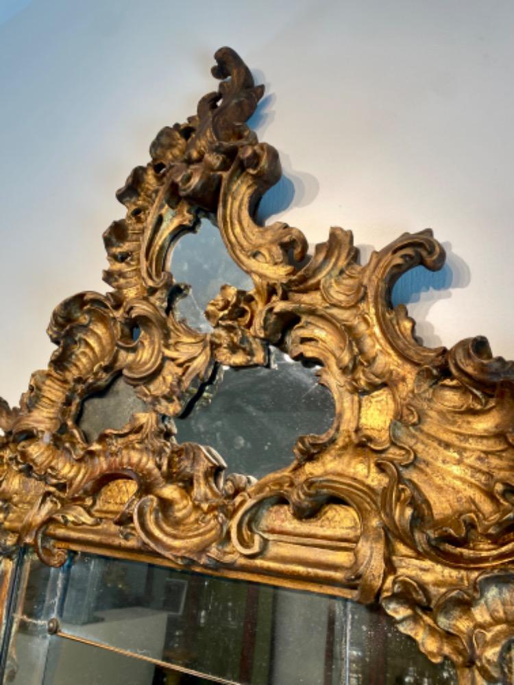 Pair 18th century Venetian mirrors