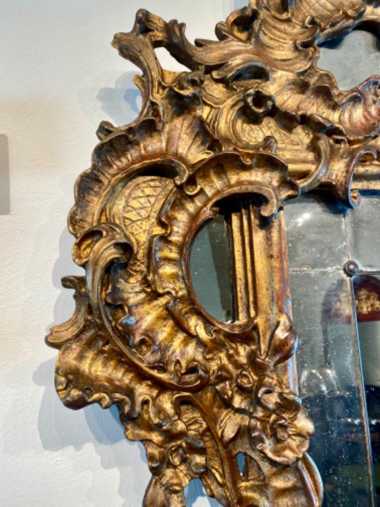 Pair 18th century Venetian mirrors