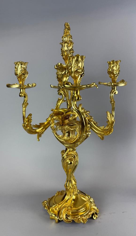 Pair 19th Century Louis XV candelabra