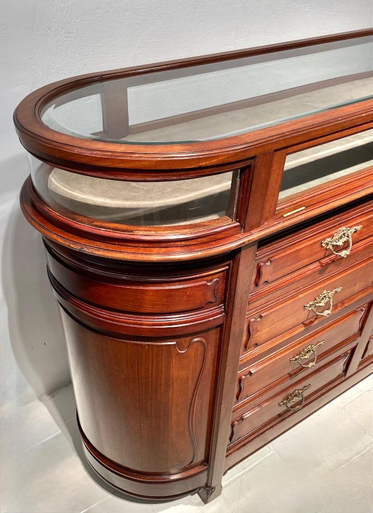 Pair Art Nouveau display counters