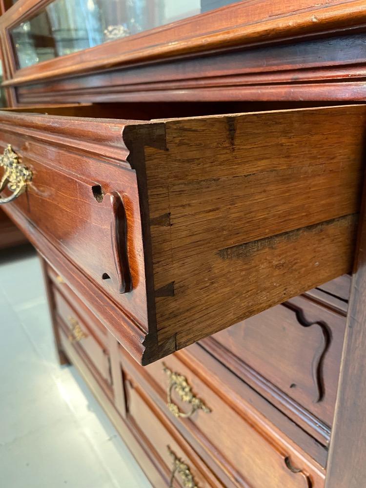 Pair Art Nouveau display counters