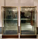 Pair display cabinets