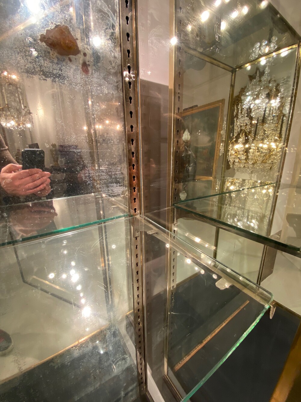 Pair display cabinets