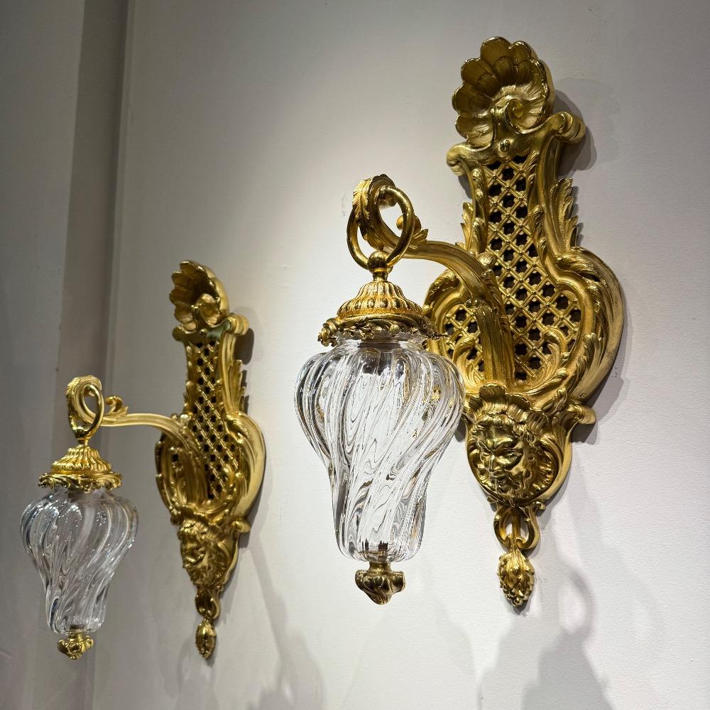 Pair of 19th Century wall lanterns