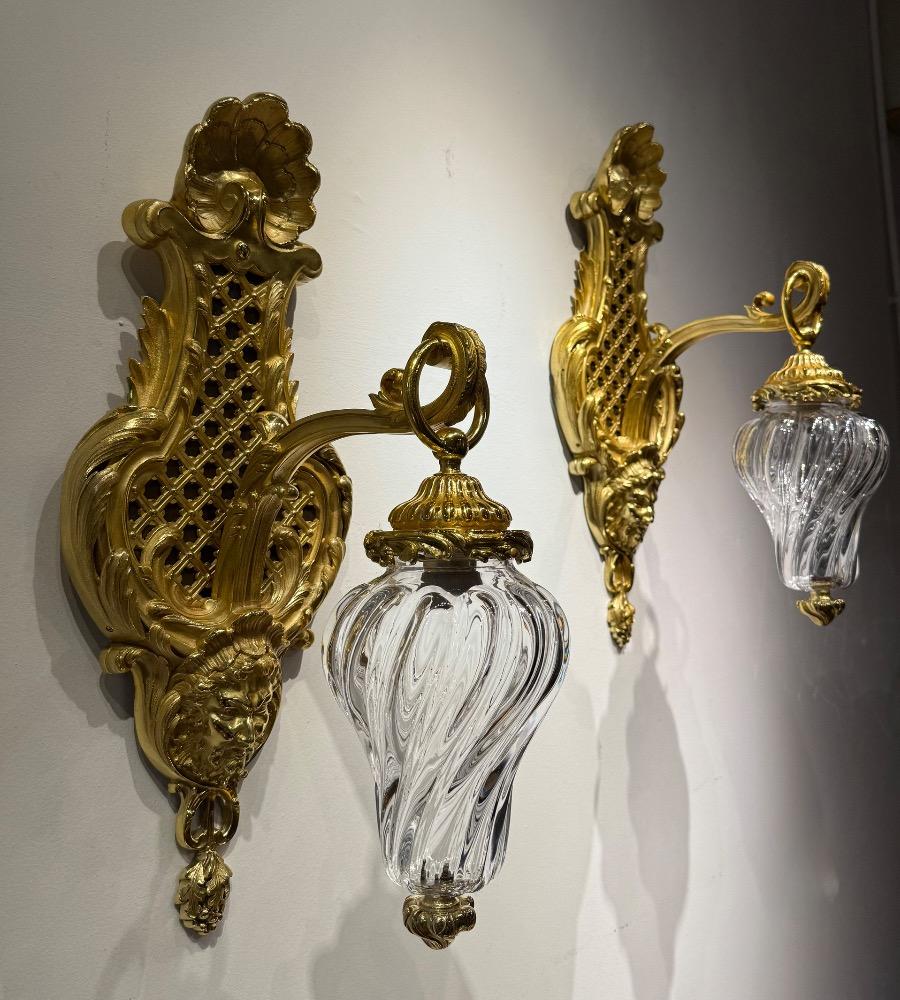 Pair of 19th Century wall lanterns