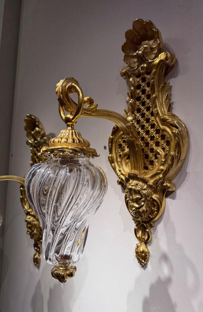 Pair of 19th Century wall lanterns