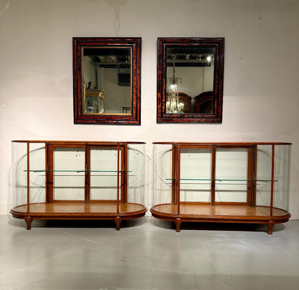Pair of Art Deco Mahogany Display Cabinets  By F. Sage & Co. Ltd., circa 1930