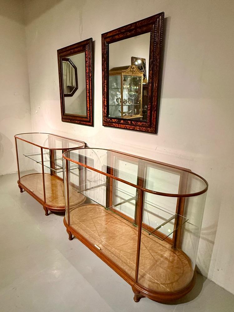 Pair of Art Deco Mahogany Display Cabinets  By F. Sage & Co. Ltd., circa 1930