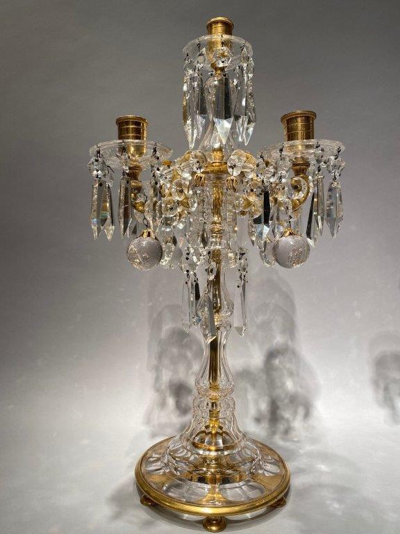 Pair of beautiful 19th century Napoleon III Bacacarat crystal candelabra  