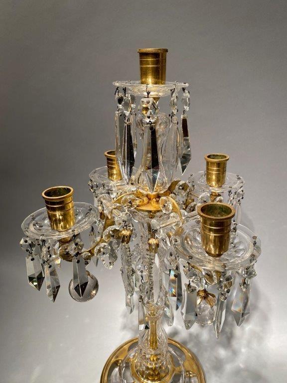 Pair of beautiful 19th century Napoleon III Bacacarat crystal candelabra  