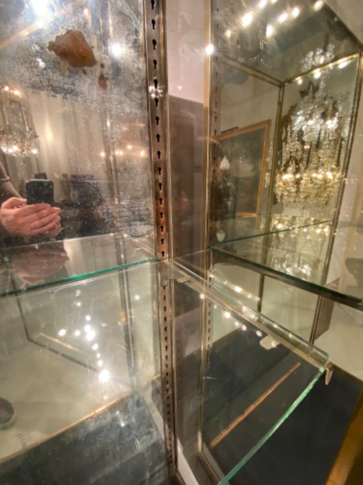 Pair of brass display cabinets - Furniture - Robin Kowalski