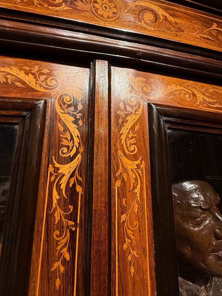 Pair of Charles X style bookcases. 
