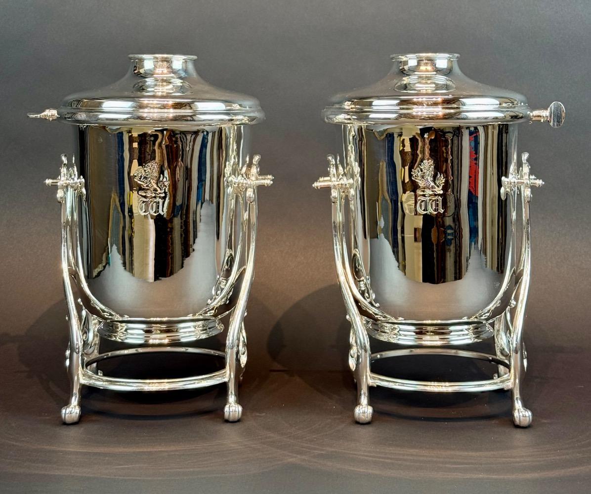 Pair of Christofle wine coolers. 