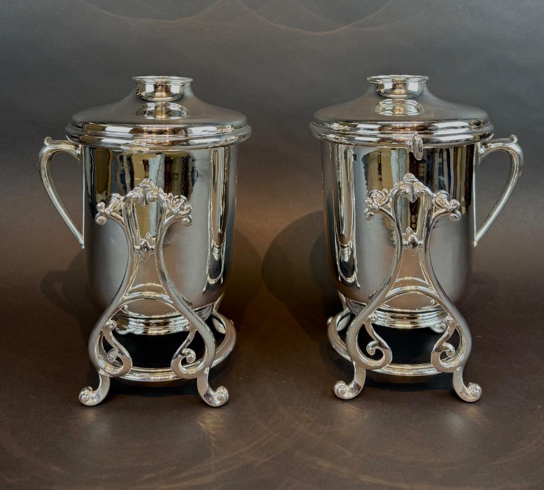 Pair of Christofle wine coolers. 