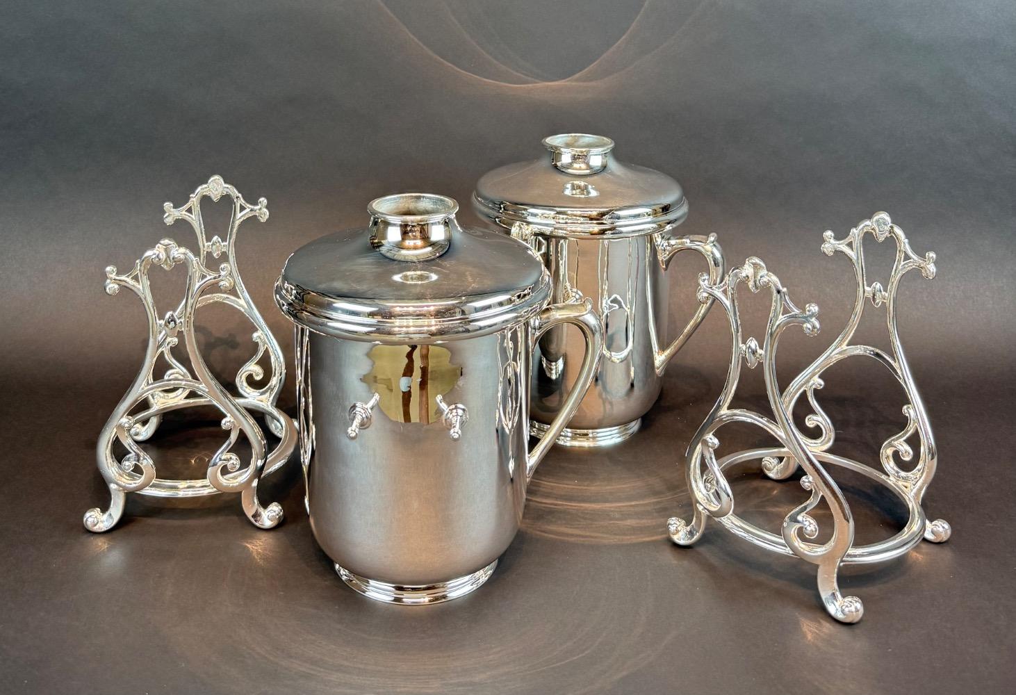 Pair of Christofle wine coolers. 
