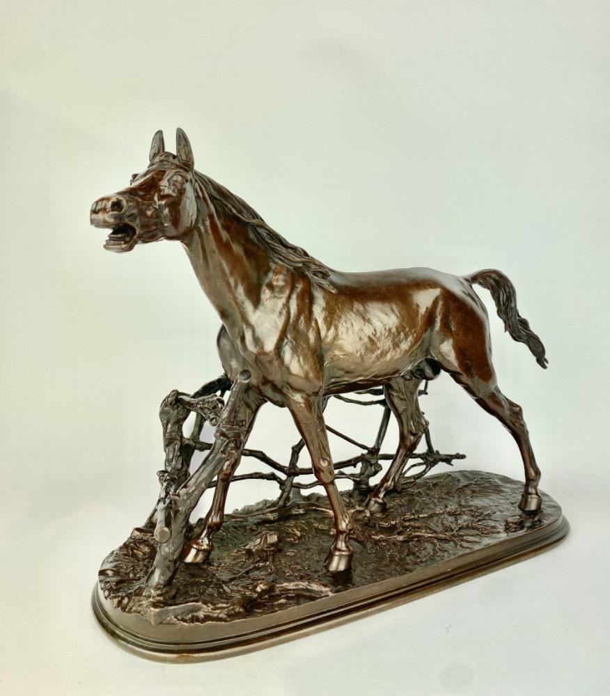 P.J Mène, bronze sculpture of a horse. 