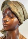 Terracotta bust of a Nubian boy by Goldscheider