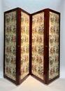 Victorian Four-Fold Mahogany Room Screen