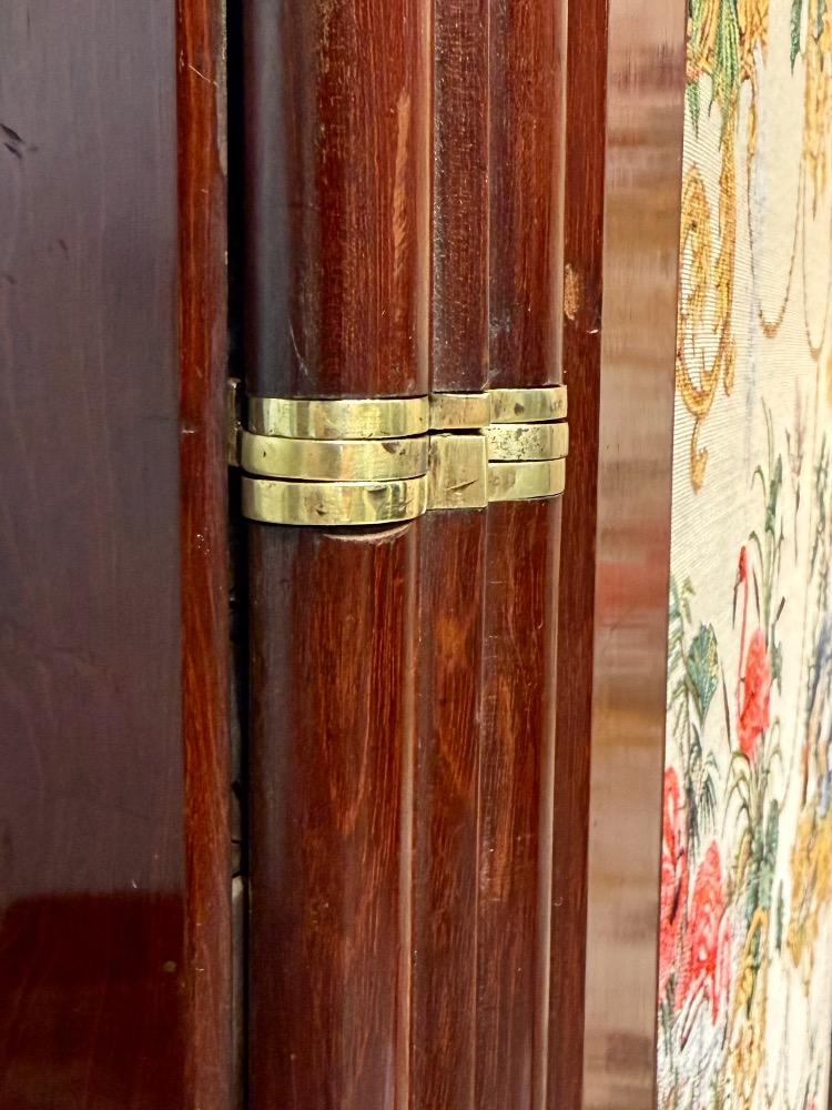 Victorian Four-Fold Mahogany Room Screen