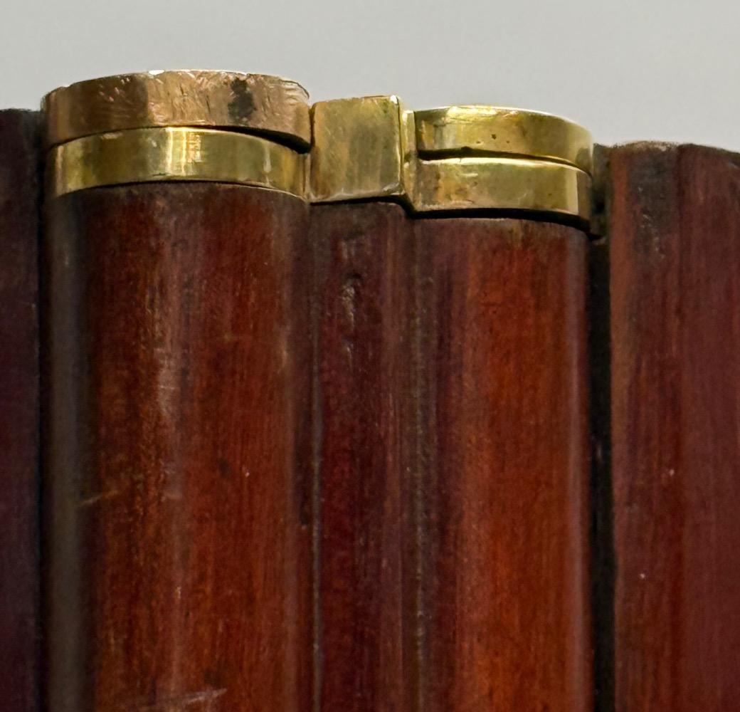 Victorian Four-Fold Mahogany Room Screen