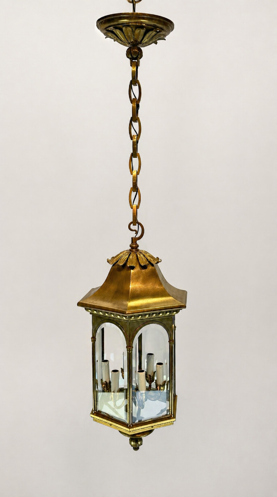 Vintage bronze lantern