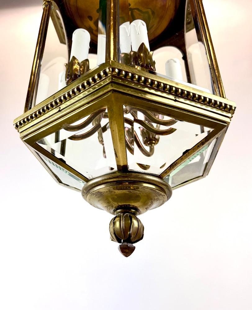 Vintage bronze lantern