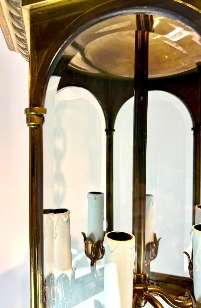 Vintage bronze lantern