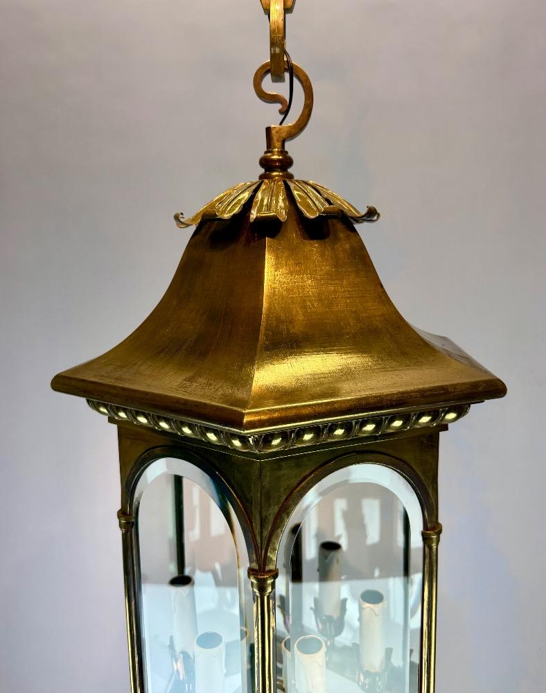Vintage bronze lantern