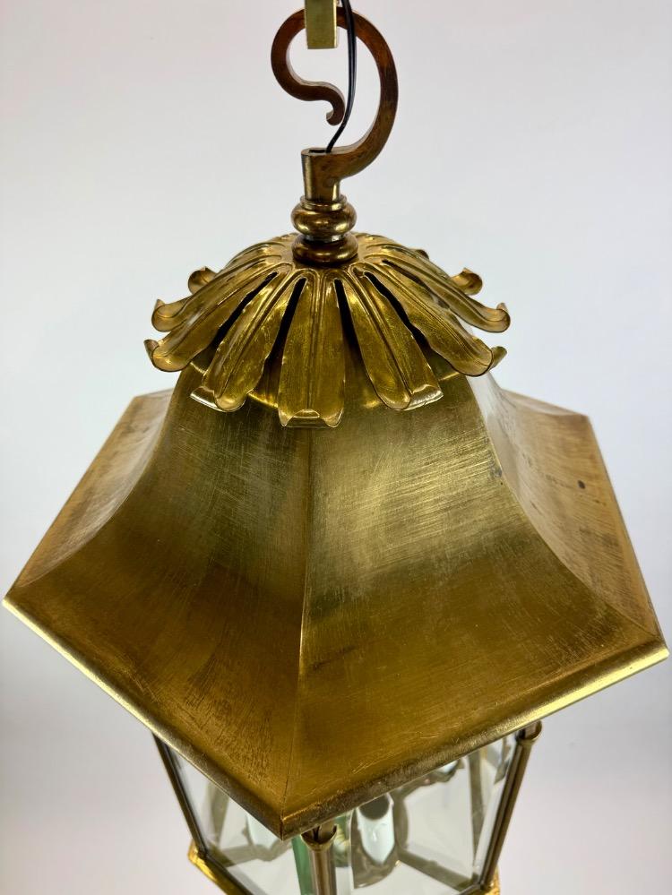 Vintage bronze lantern