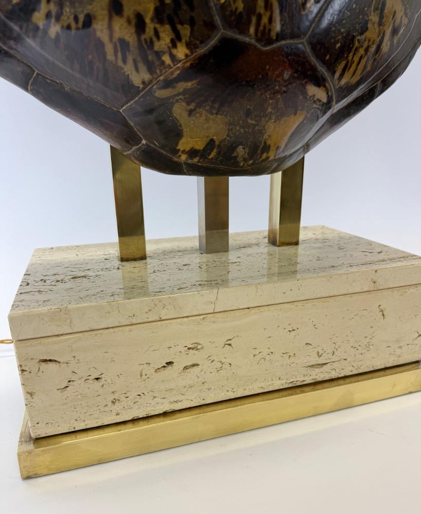 Vintage Turtle Shell Table Lamp